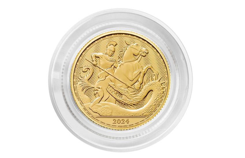 Золотые монеты Георгий Победоносец